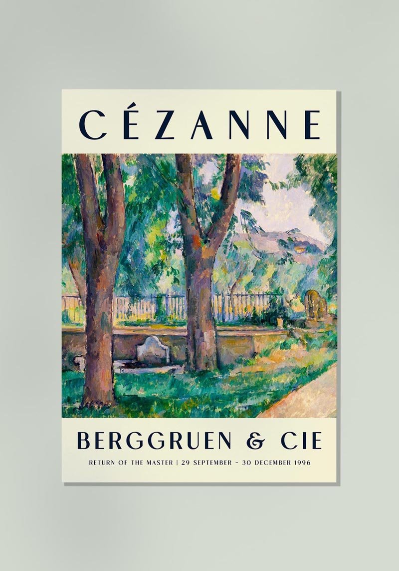 Cézanne The Pool Art Exhibition Poster