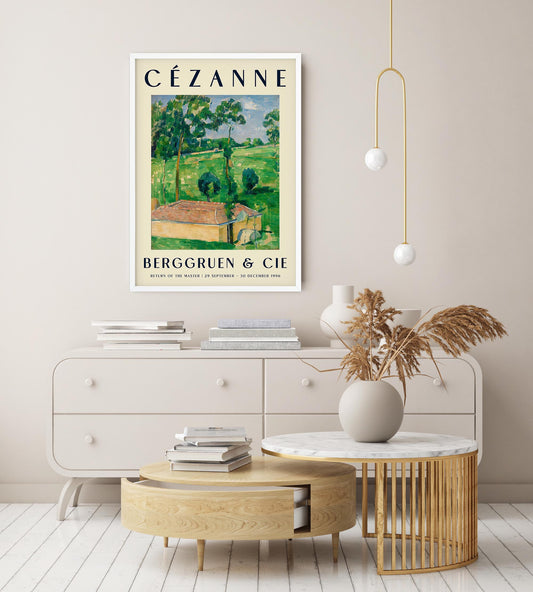 Cézanne The Spring House Art Exhibition Poster