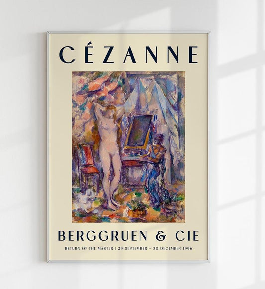 Cézanne The Toilette Art Exhibition Poster