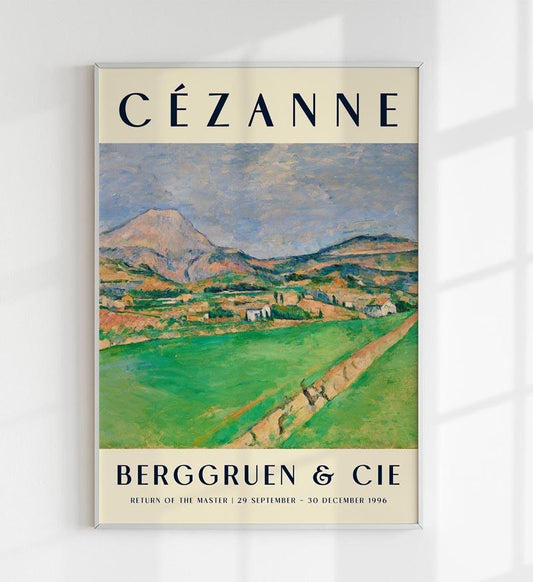 Cézanne Towards Mont Sainte Victoire Art Exhibition Poster