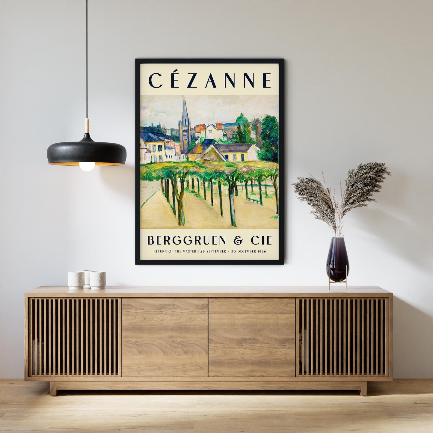 Cézanne Village Square Art Exhibition Poster