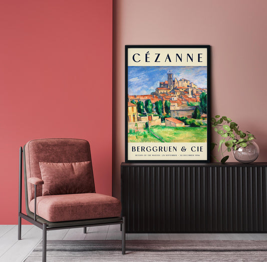 Cézanne Village Art Exhibition Poster