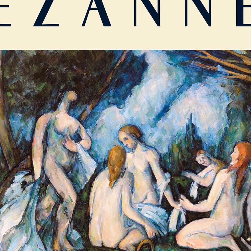 Cézanne The Large Bathers Art Exhibition Poster