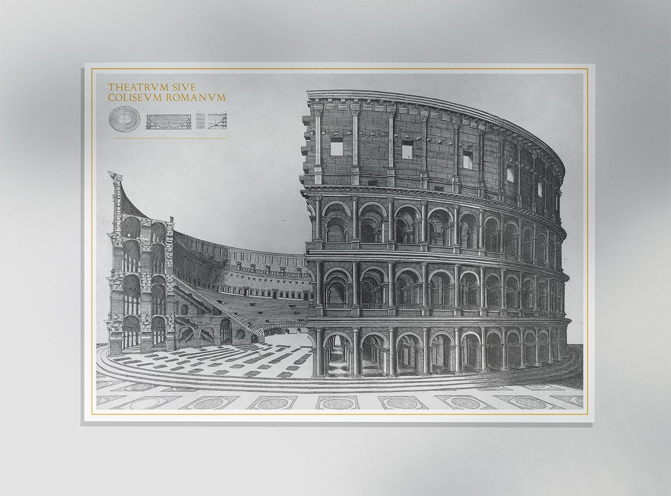 Colosseum Architecture Poster