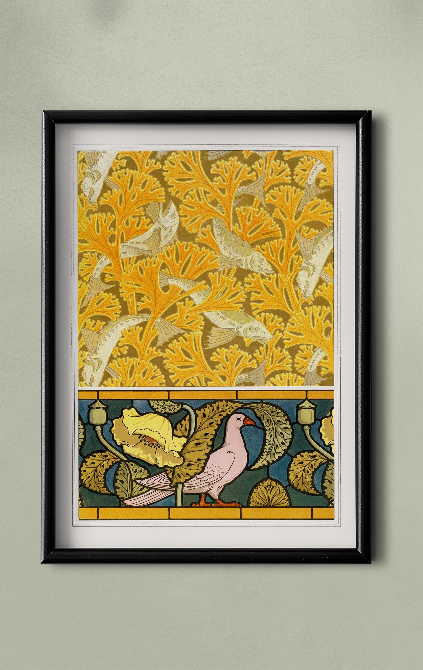 Fish and Pigeon Poster