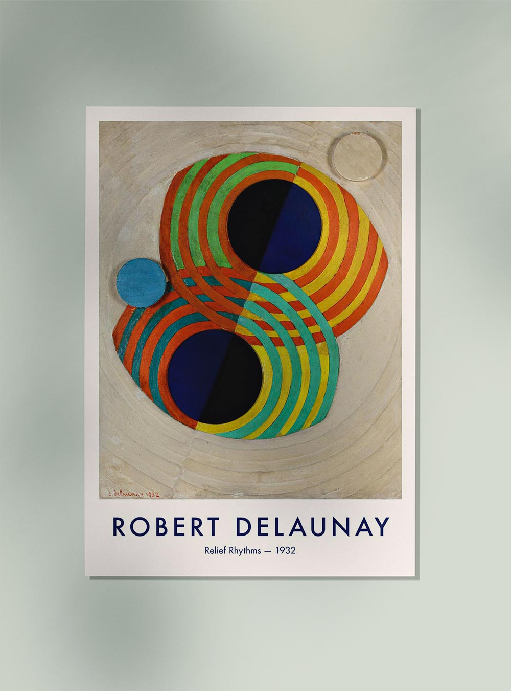 Relief Rhythms Art Print by Robert Delaunay