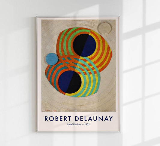 Relief Rhythms Art Print by Robert Delaunay