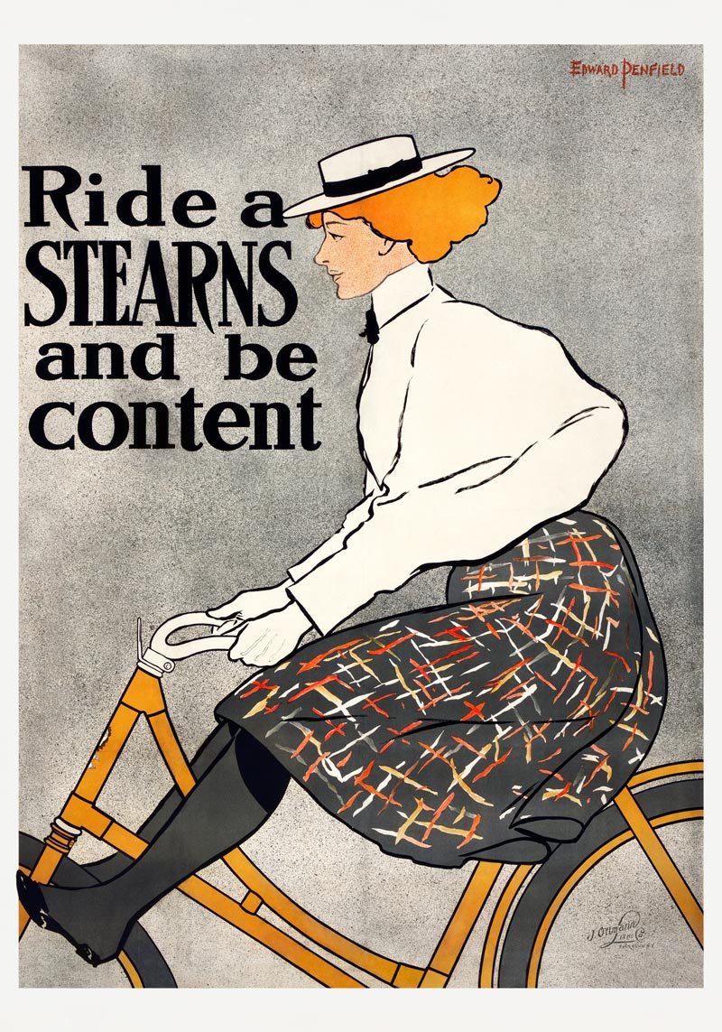 Ride a Stearns and be Content by Edward Penfield