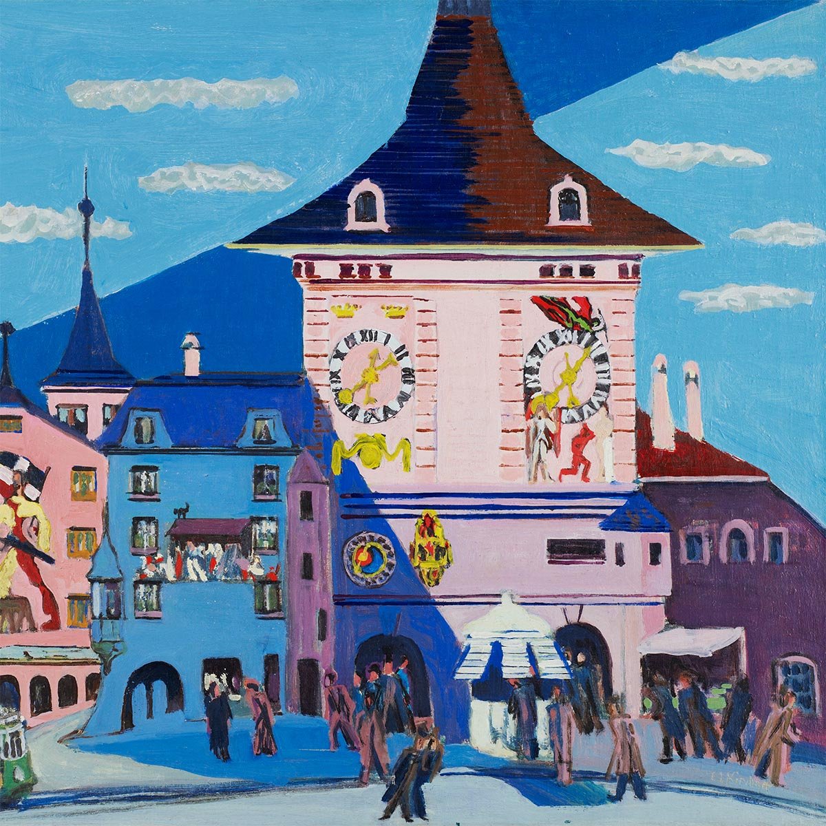 Bern with Belltower by Ernst Kirchner