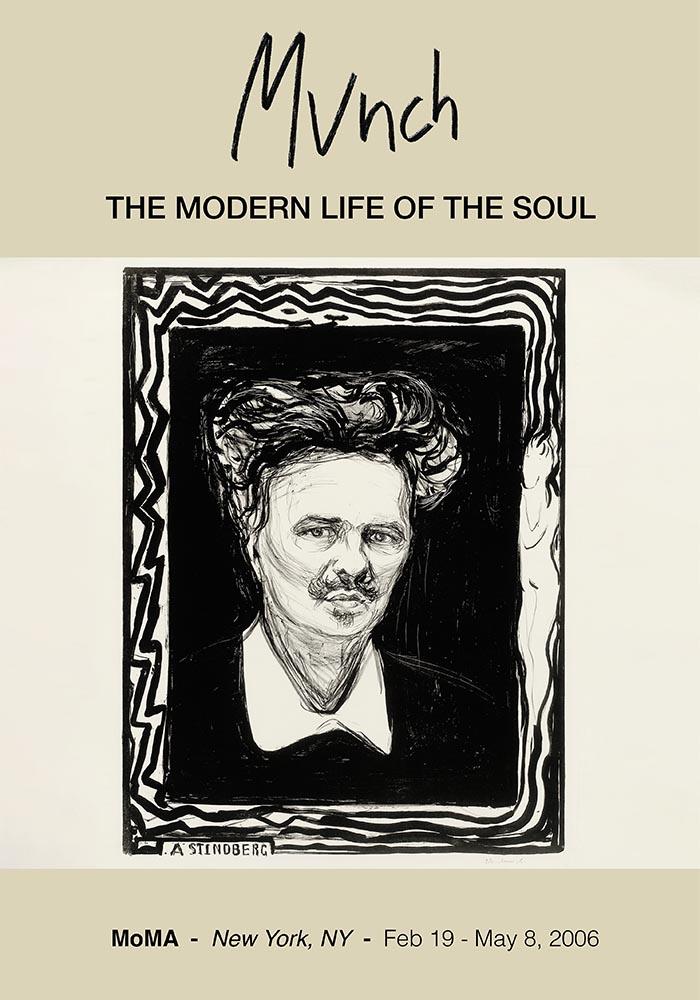 "August Strindberg" Munch Exhibition Poster