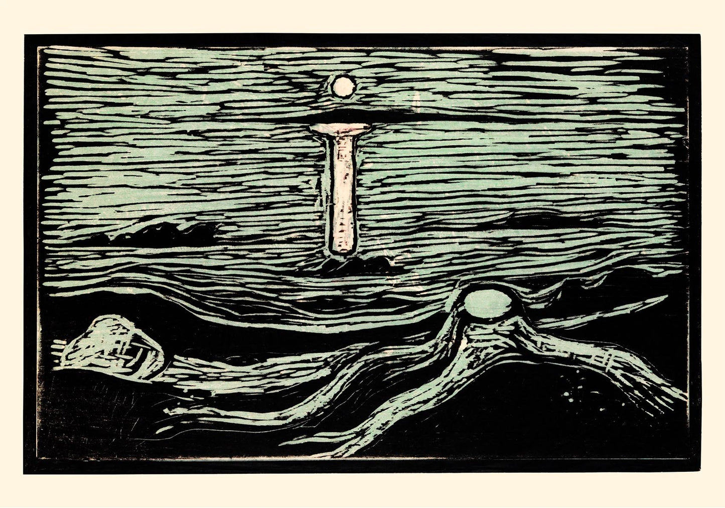 Edvard Munch Mystical Shore Art Poster