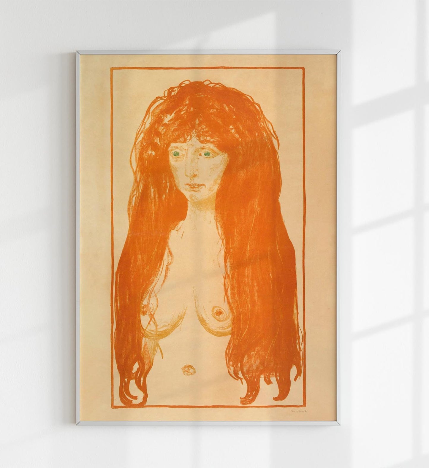 Edvard Munch The Sin Art Poster