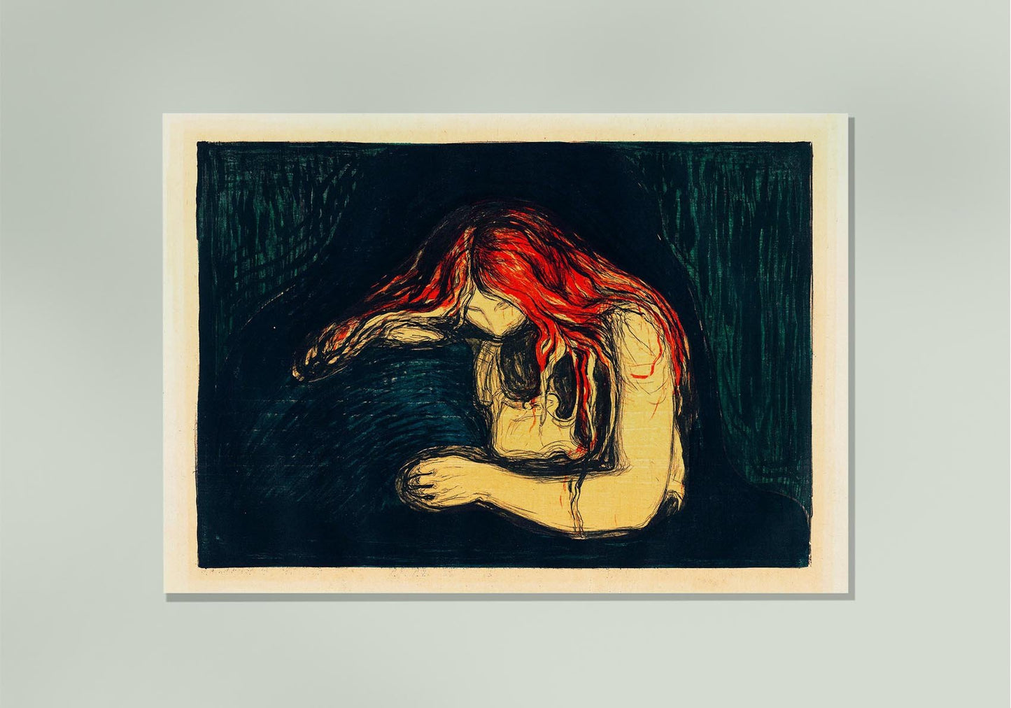 Edvard Munch The Vampire II Art Poster