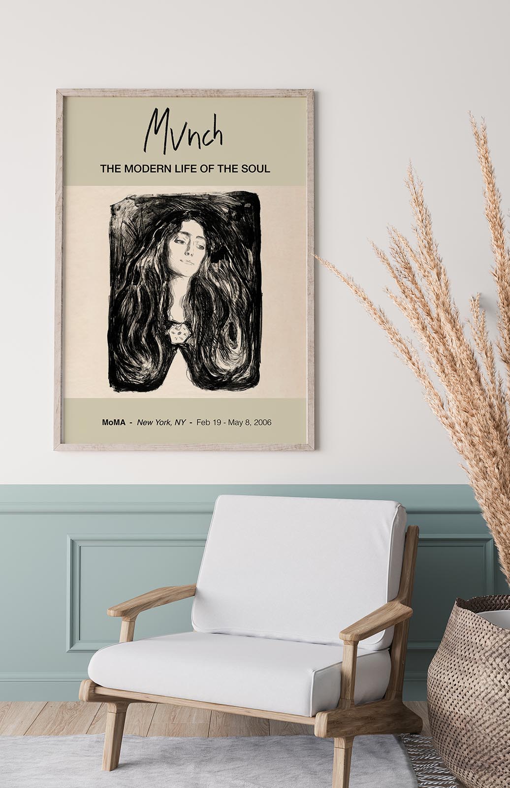 "The Brooch. Eva Mudocci" Munch Exhibition Poster