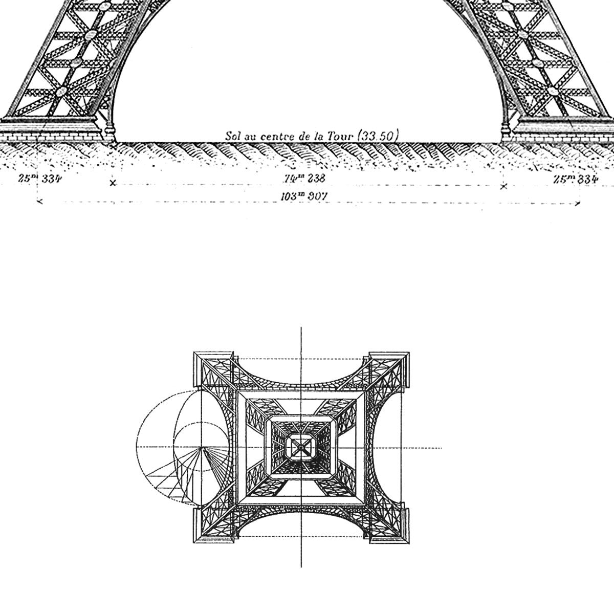 La Tour Eiffel Architecture Poster