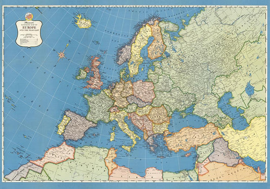 Superior Europe Map Poster - Perfect for Living Room !