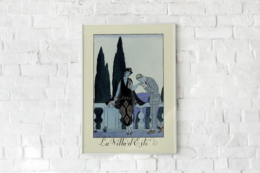 La Villa D´Este Vintage Poster