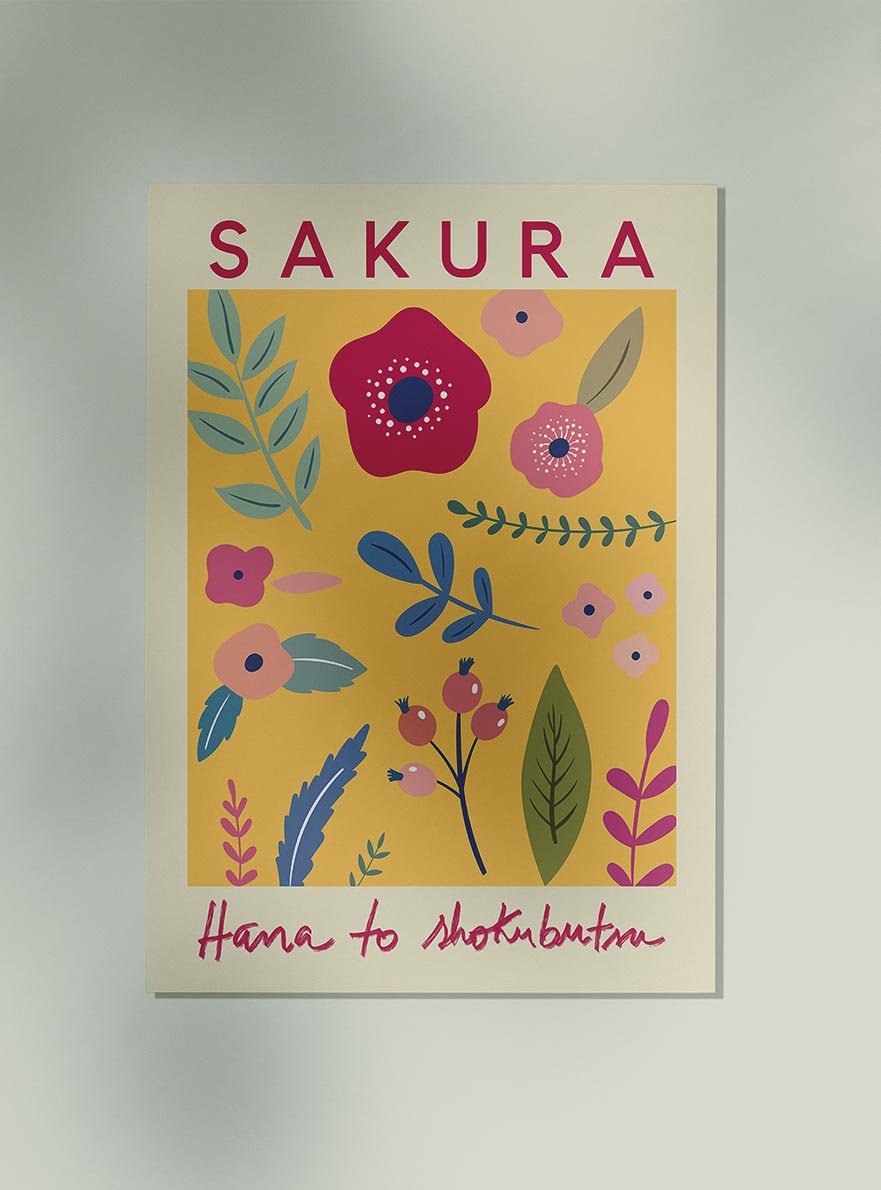 Sakura Flower Market Poster