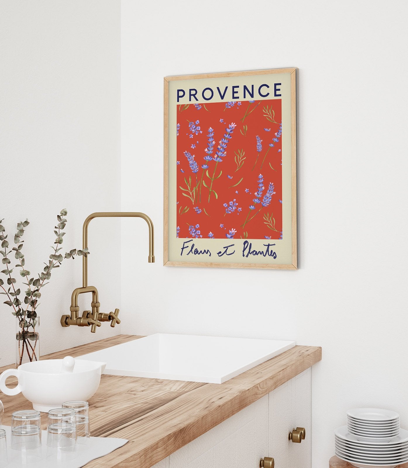 Provence Flower Market Poster