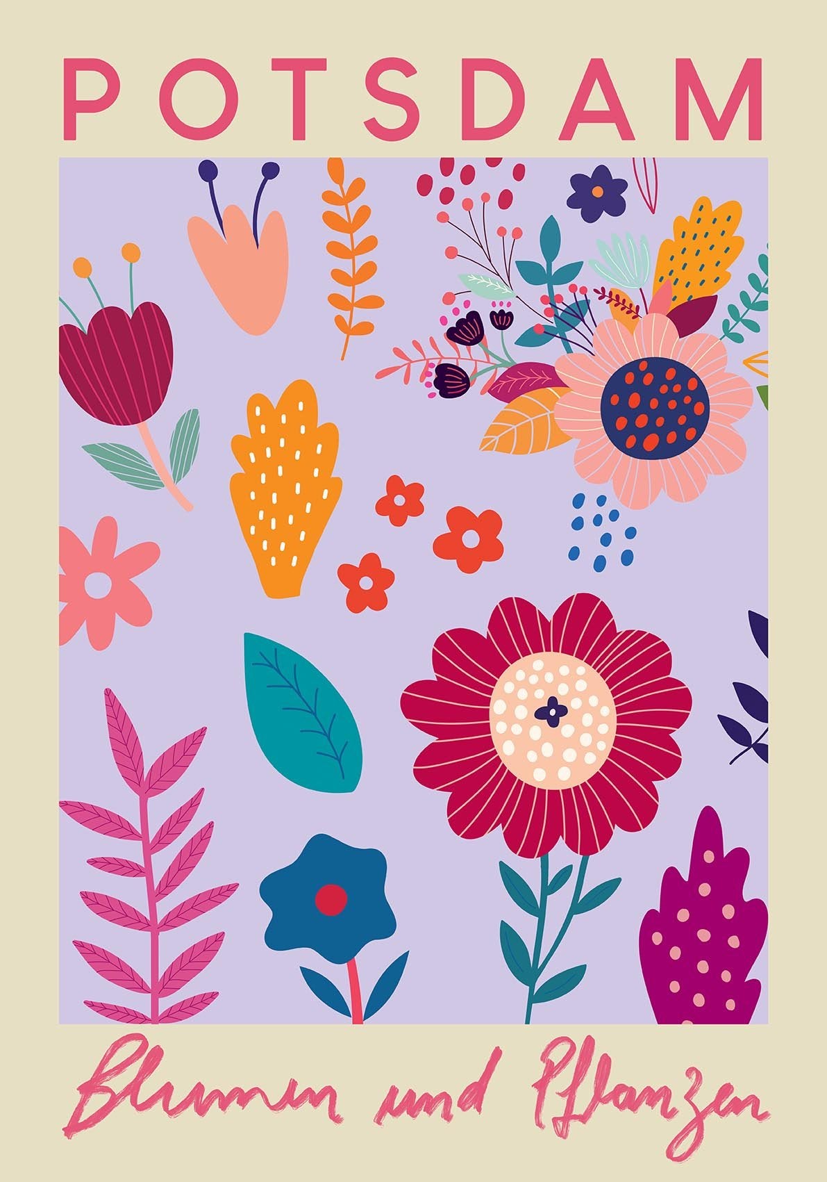Potsdam Flower Market Poster