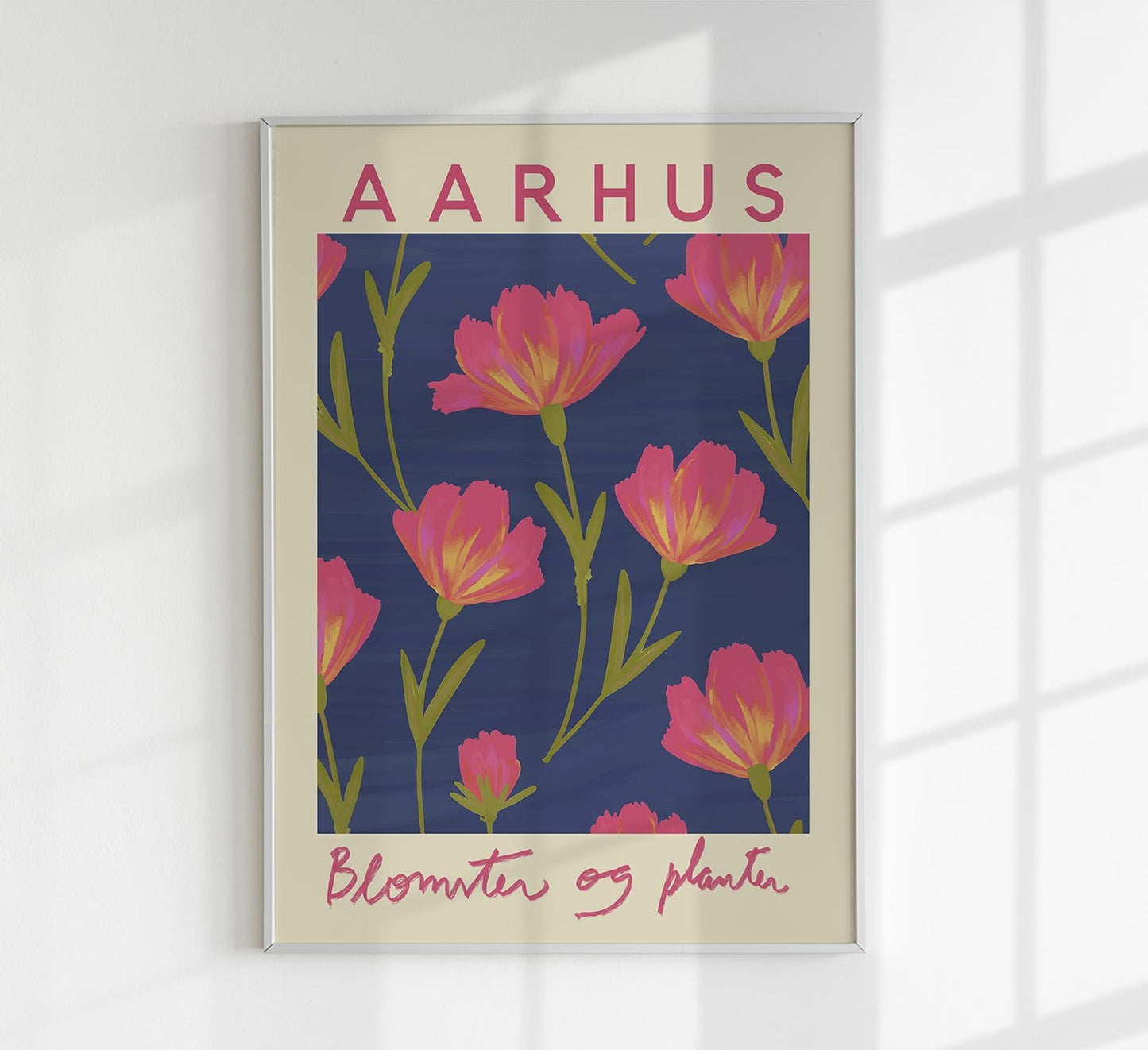Aarhus Flower Market Poster