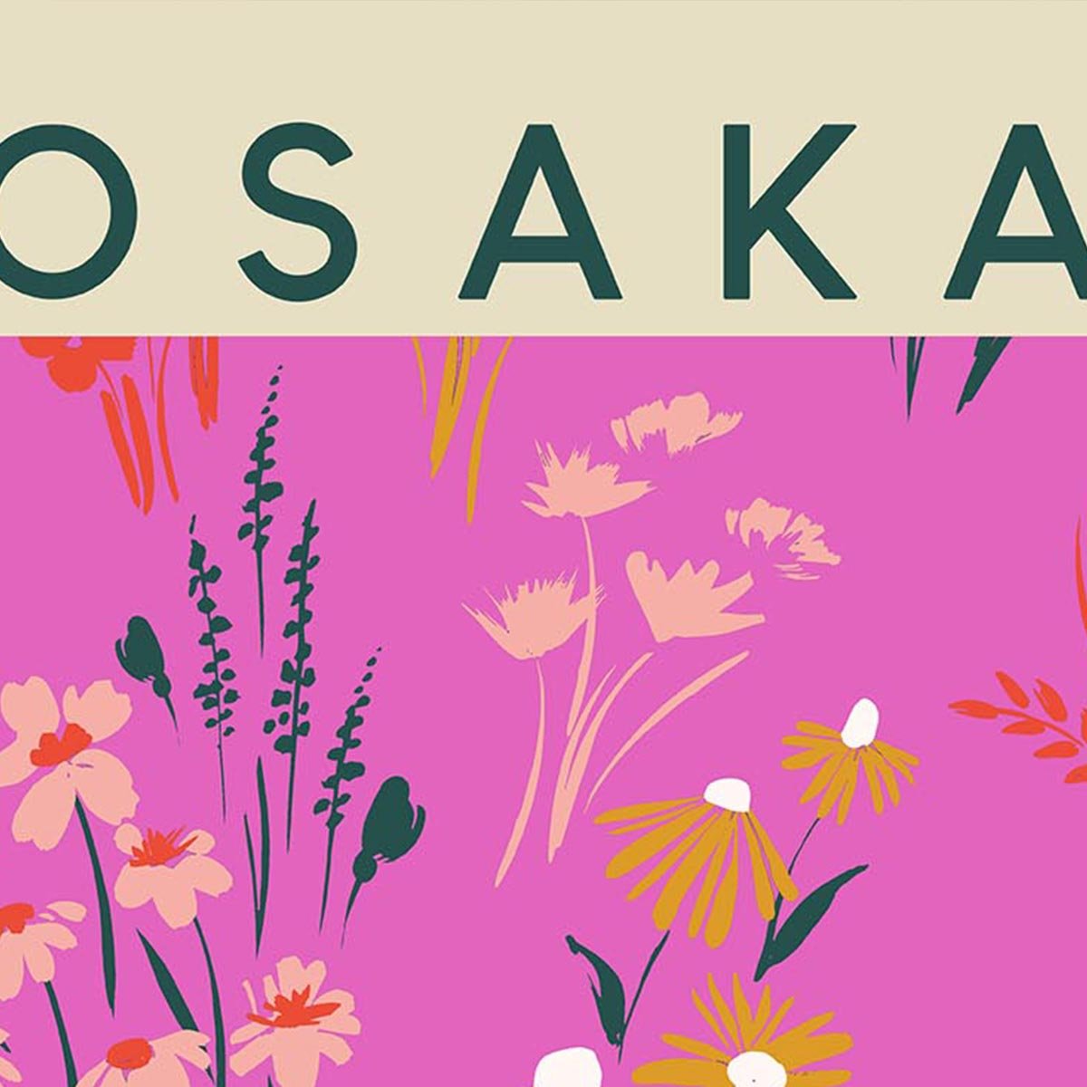 Osaka Flower Market Poster
