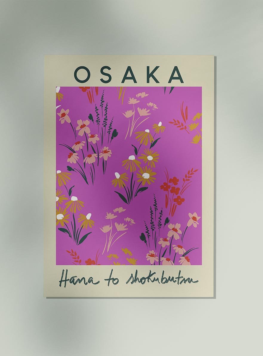 Osaka Flower Market Poster