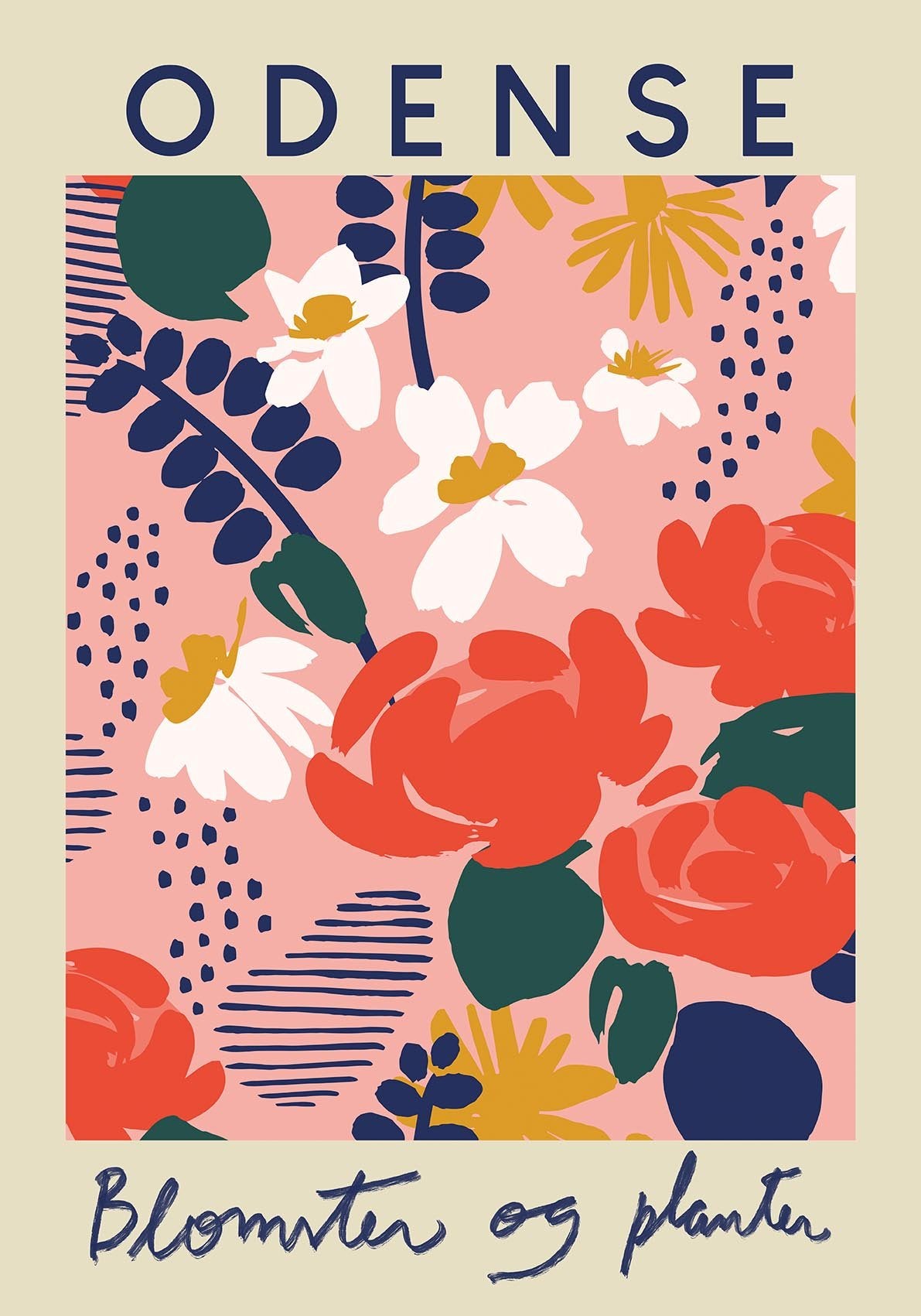 Odense Flower Market Poster
