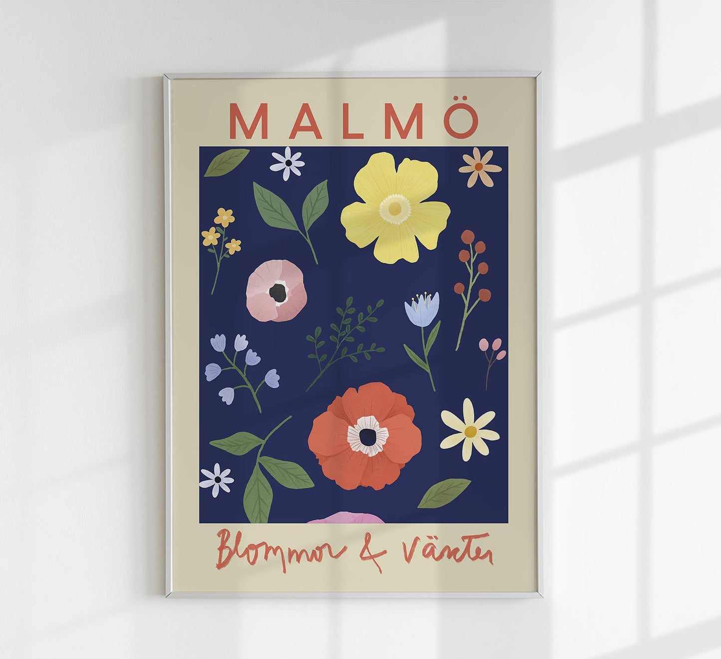 Malmö Flower Market Poster