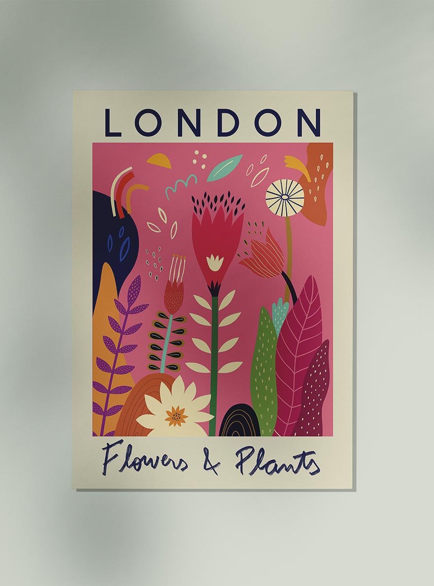 London Flower Market Poster