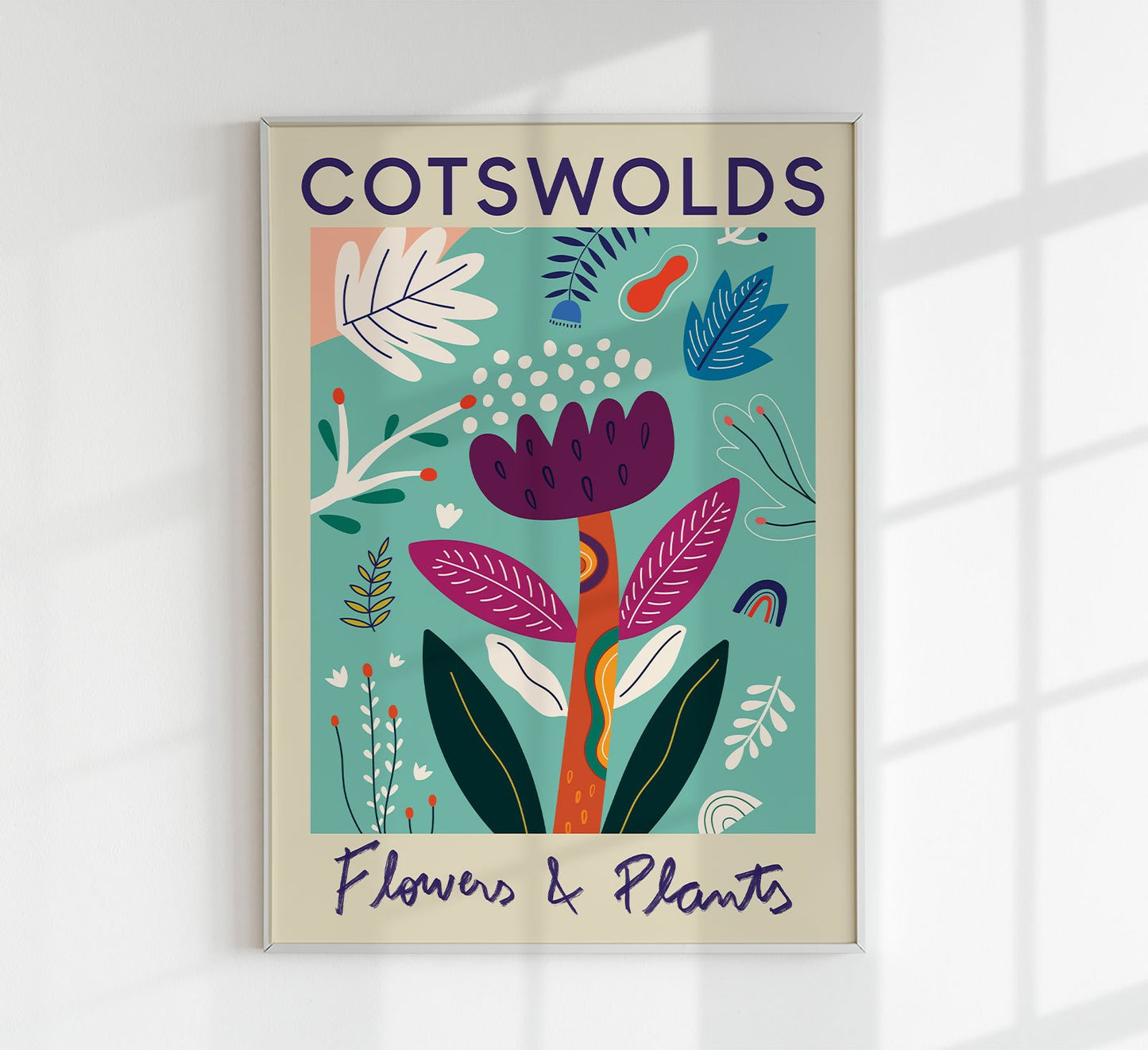 Cotswolds Flower Market Poster