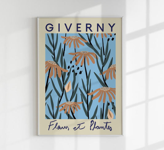 Giverny Flower Market Poster
