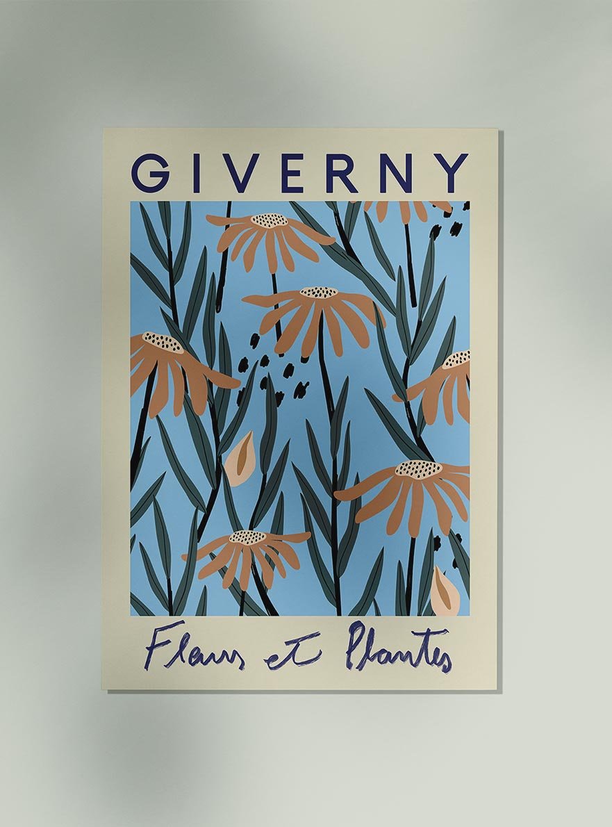 Giverny Flower Market Poster