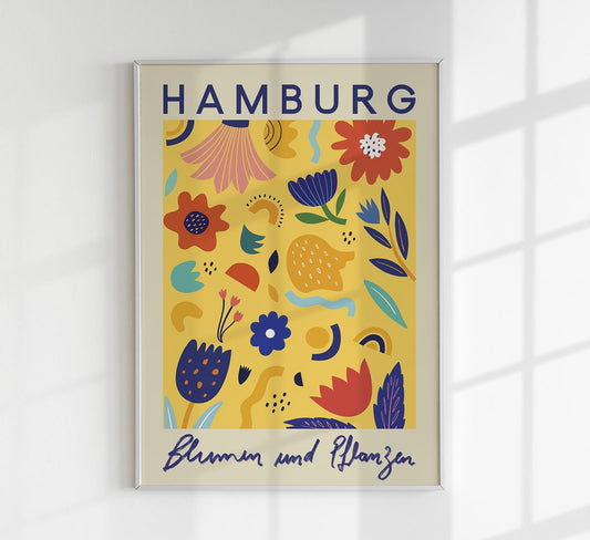 Hamburg Flower Market Poster