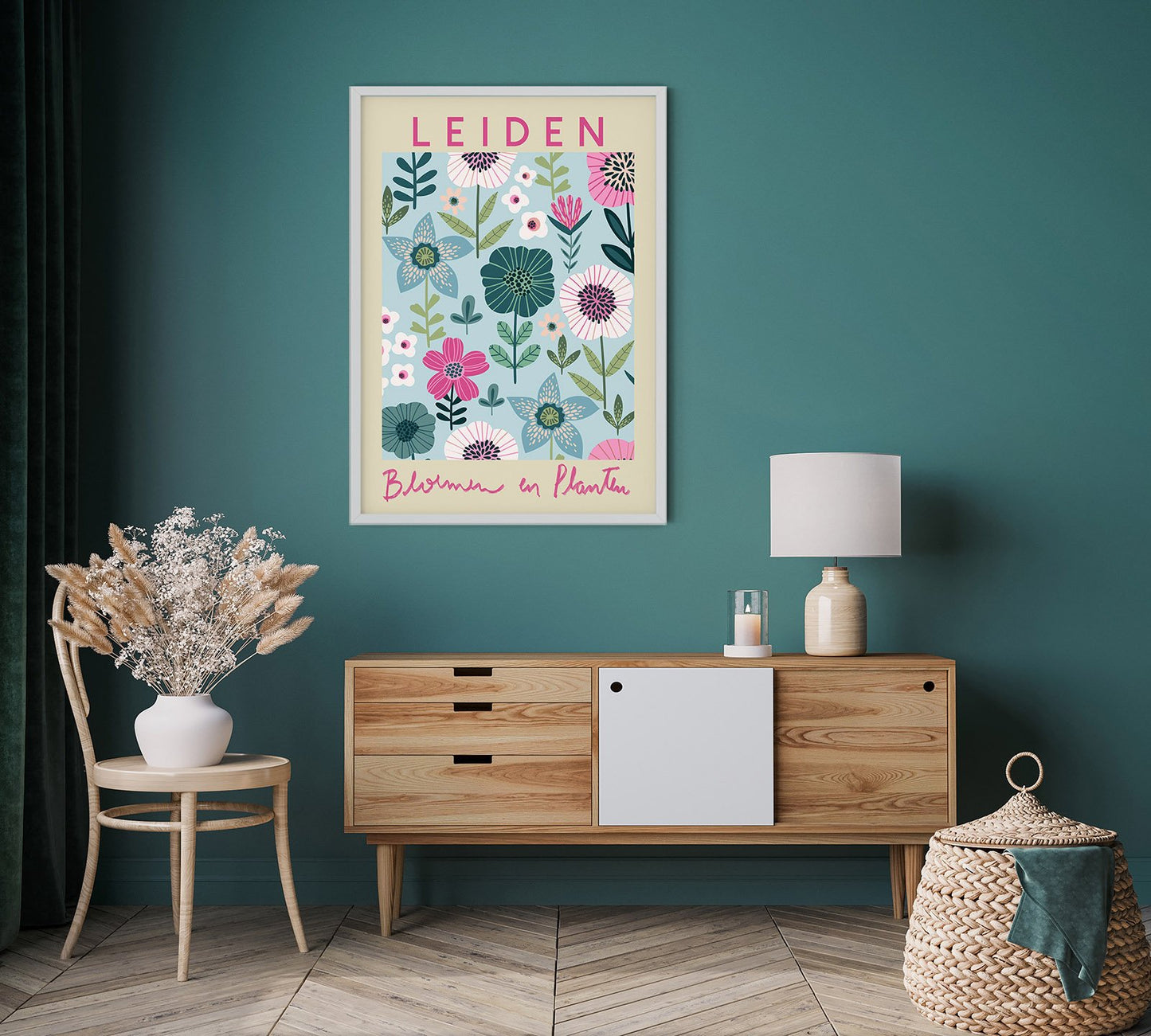 Leiden Flower Market Poster