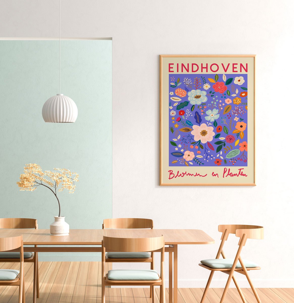 Eindhoven Flower Market Poster