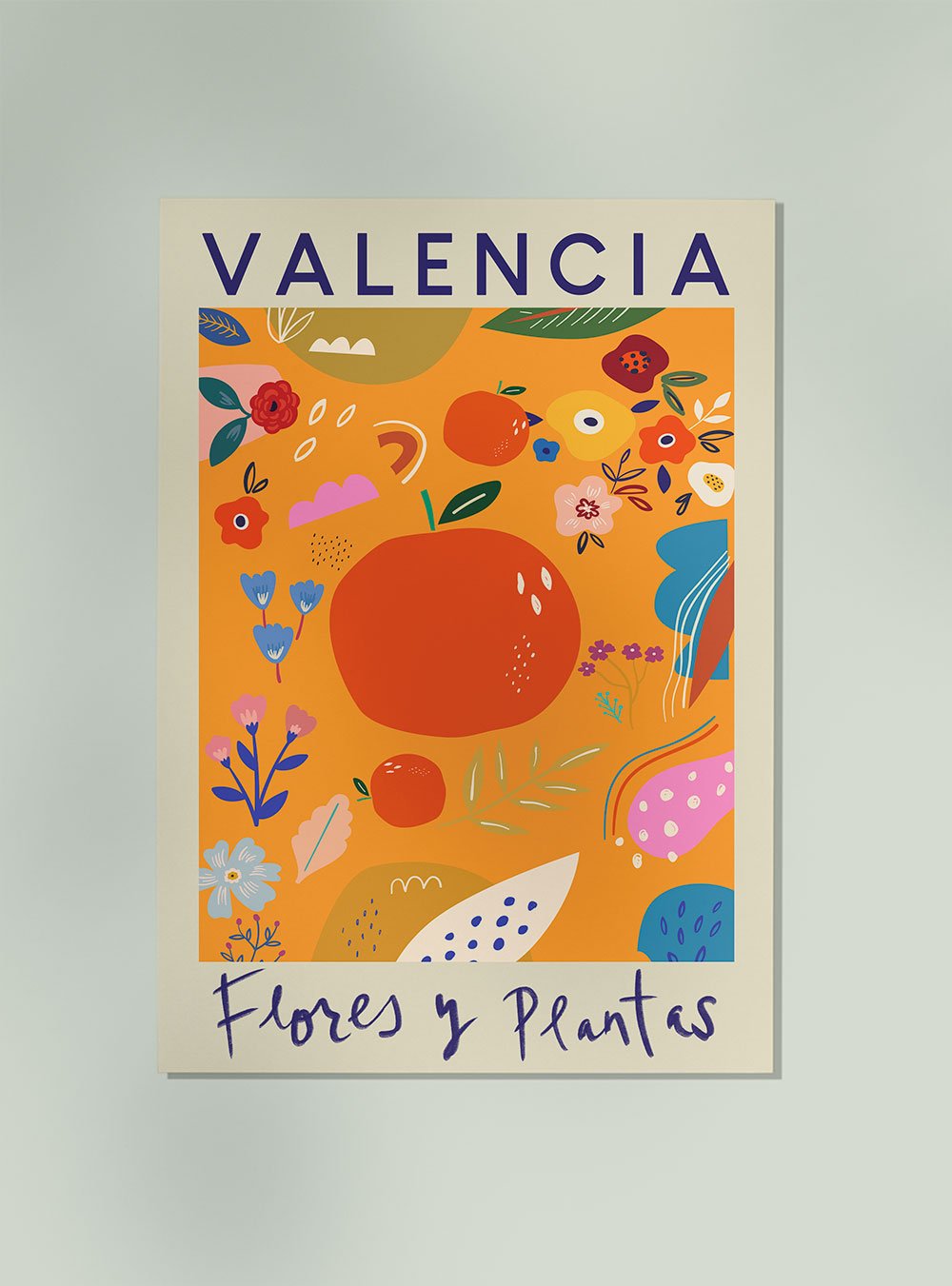 Valencia Flower Market Poster