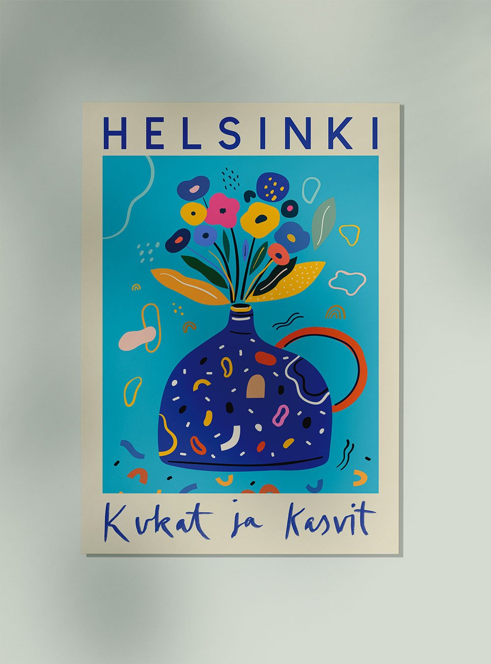 Helsinki Flower Market Poster