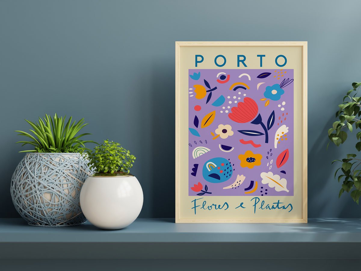 Porto Flower Market Poster