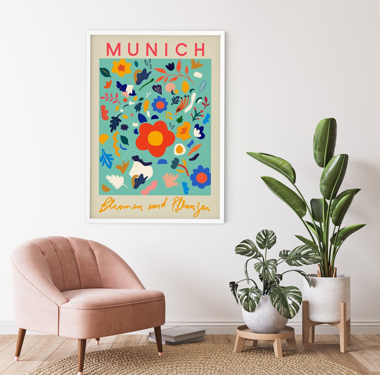 Munich Flower Market Poster