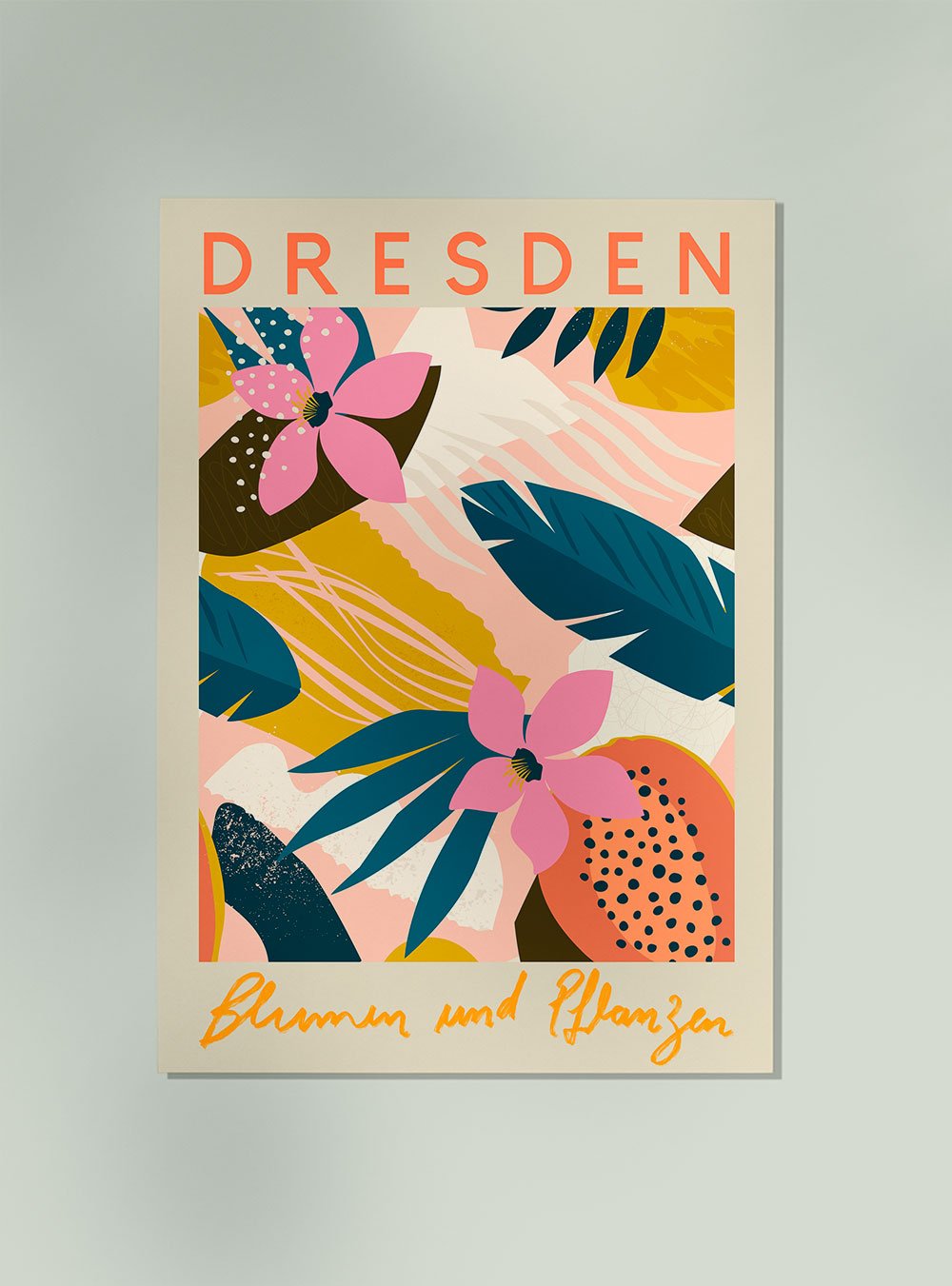 Dresden Flower Market Poster