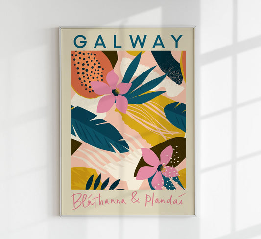 Galway Flower Market Poster