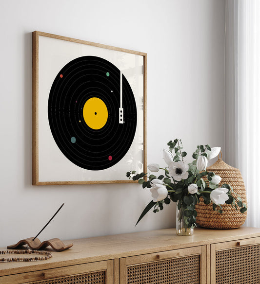 Music Everywhere Art Print by Florent Bodart