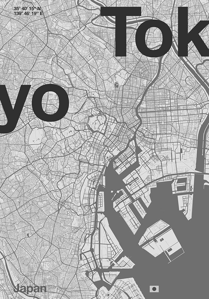 Tokyo Map by Florent Bodart