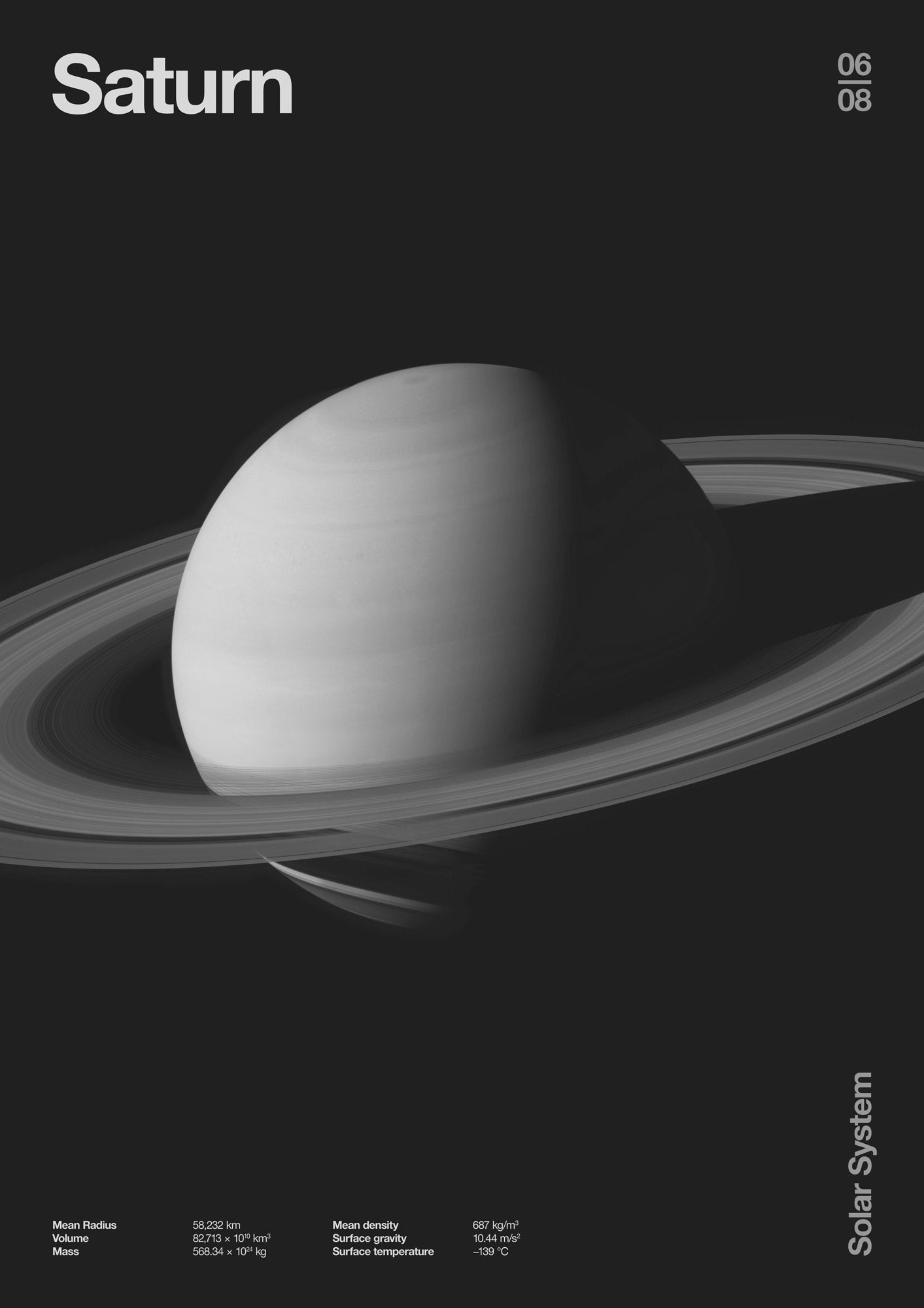 Saturn Art Print by Florent Bodart