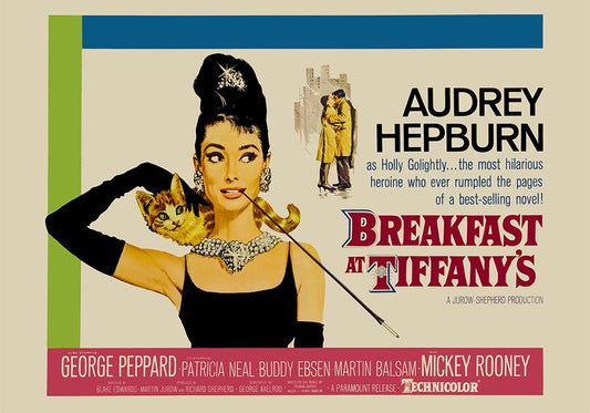 Breakfast at Tiffany's Vintage Movie Poster