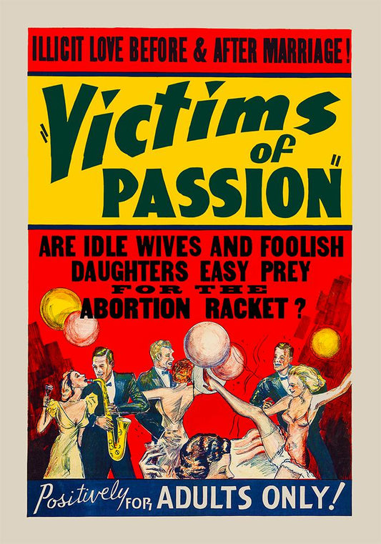 Victims of Passion Retro Movie Poster