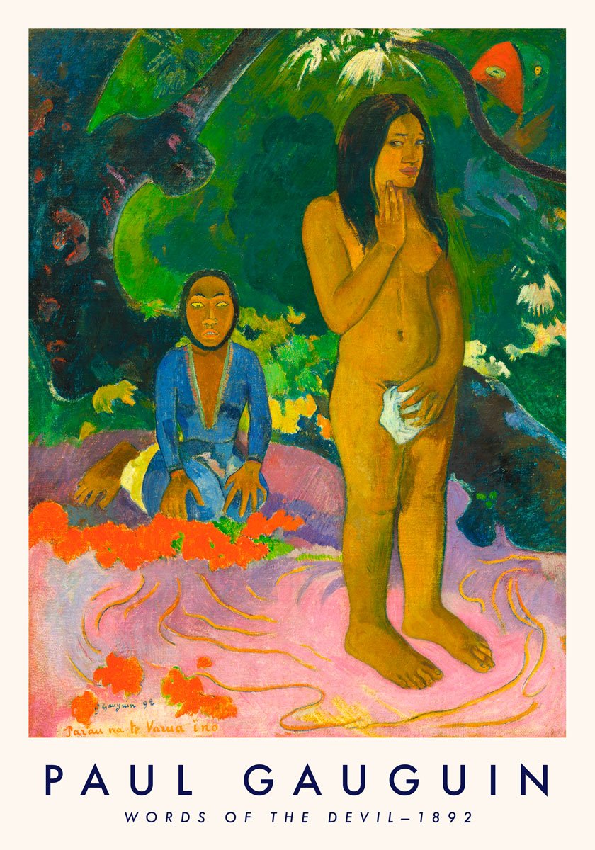 Words Of The Devil by Paul Gauguin