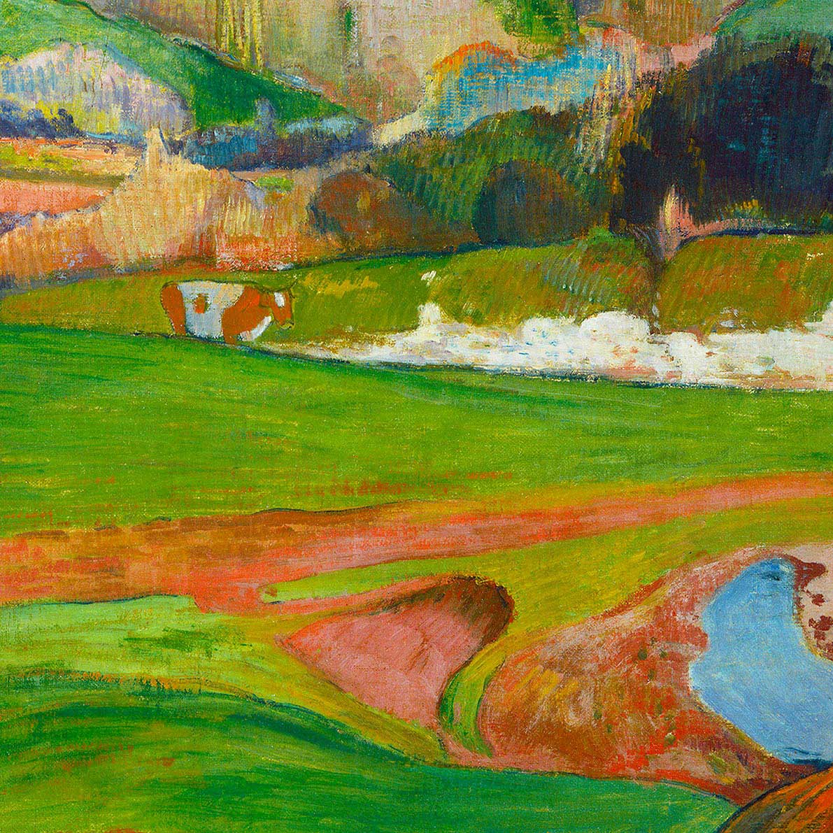 Landscape At Le Pouldu by Paul Gauguin