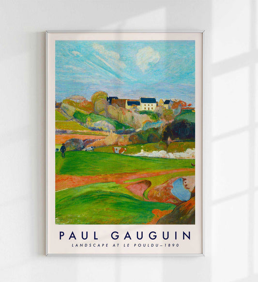 Landscape At Le Pouldu by Paul Gauguin